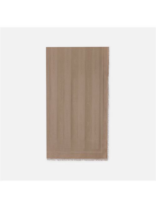 Foulard in viscosa e modal con righe jacquard